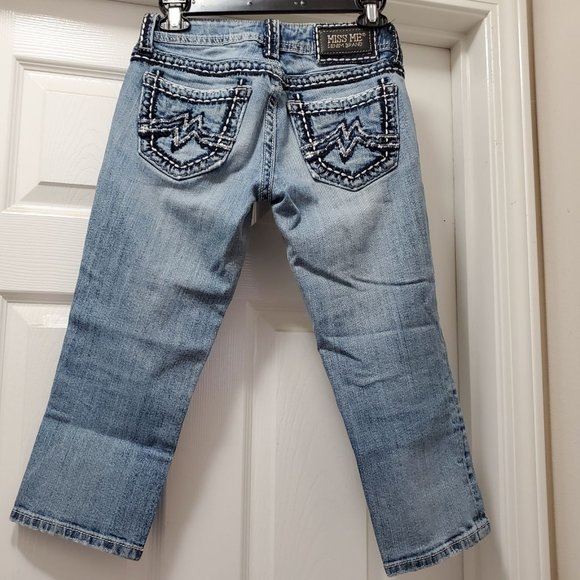 Miss Me Blue Sunny Capri Jeans Women's 27x20.5‎ - Picture 4 of 6